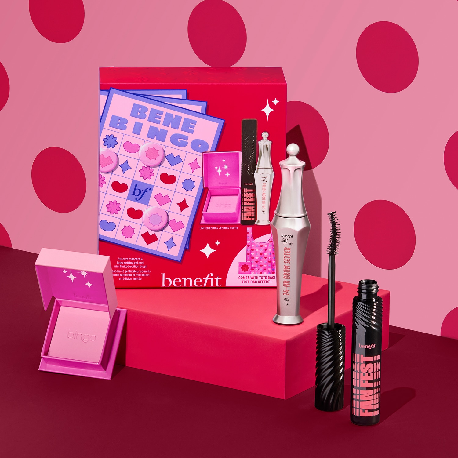 HOLIDAY SET BENEBINGO (SET DE BLUSH, PESTAÑAS Y CEJAS)